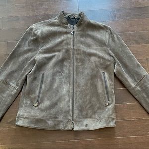 Banana Republic Suede Moto Bomber